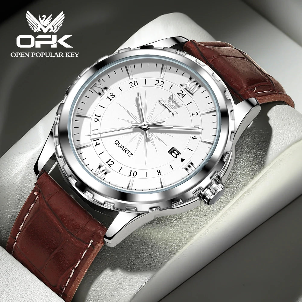 Reloj Hombre OPK Clásico Acero Inoxidable Resistente al Agua – HyperKit