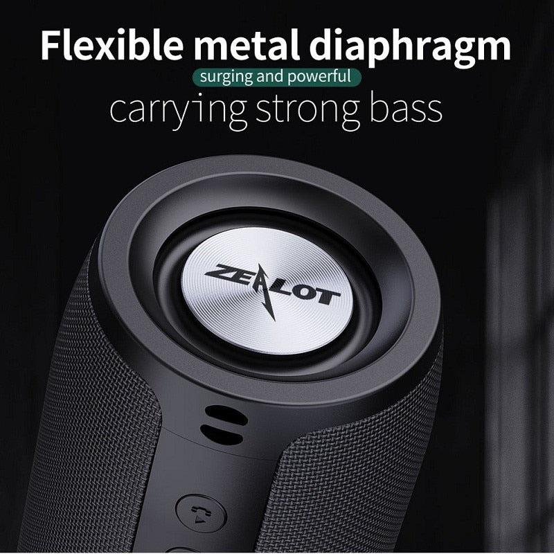 Altavoz Bluetooth 5.0 Portátil 360° con Subwoofer y Resistente al Agua – HyperKit