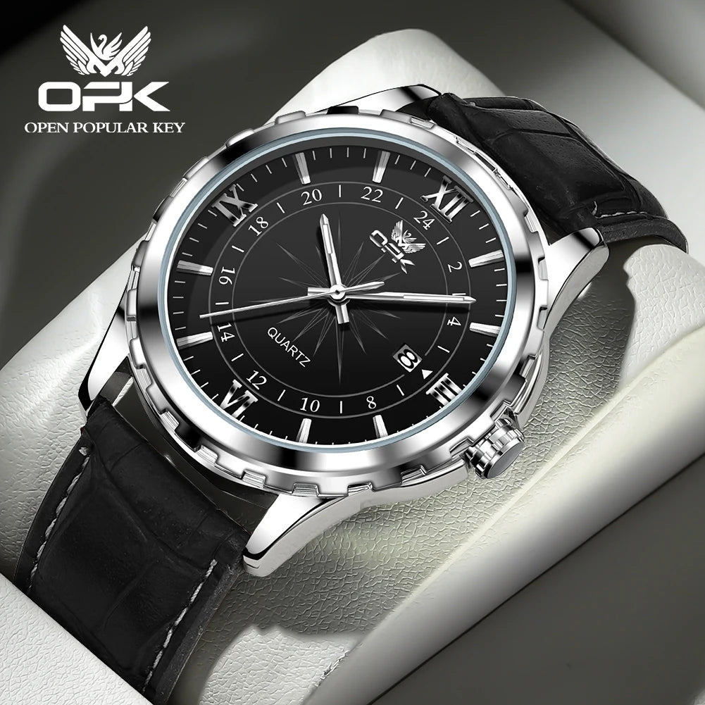 Reloj Hombre OPK Clásico Acero Inoxidable Resistente al Agua – HyperKit