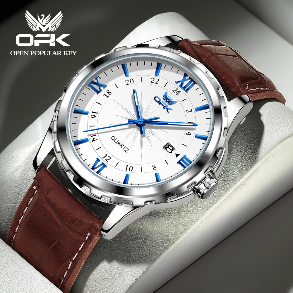 Reloj Hombre OPK Clásico Acero Inoxidable Resistente al Agua – HyperKit