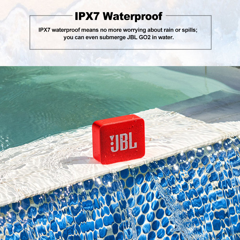 Altavoz Bluetooth JBL GO 2 Inalámbrico Resistente al Agua IPX7 con Micrófono – HyperKit